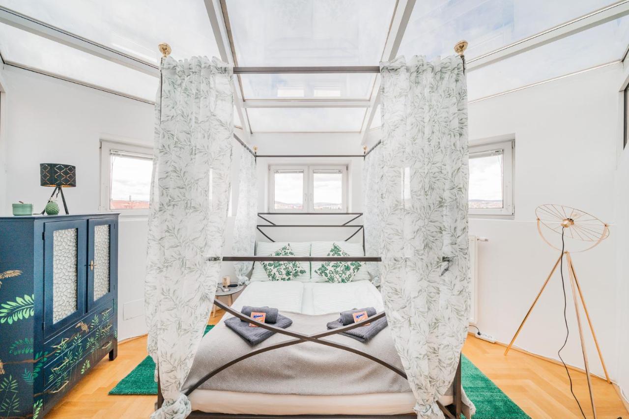 Penthouse Apartment - Sauna - Terrasse - Kamin - Ac Wien Eksteriør billede