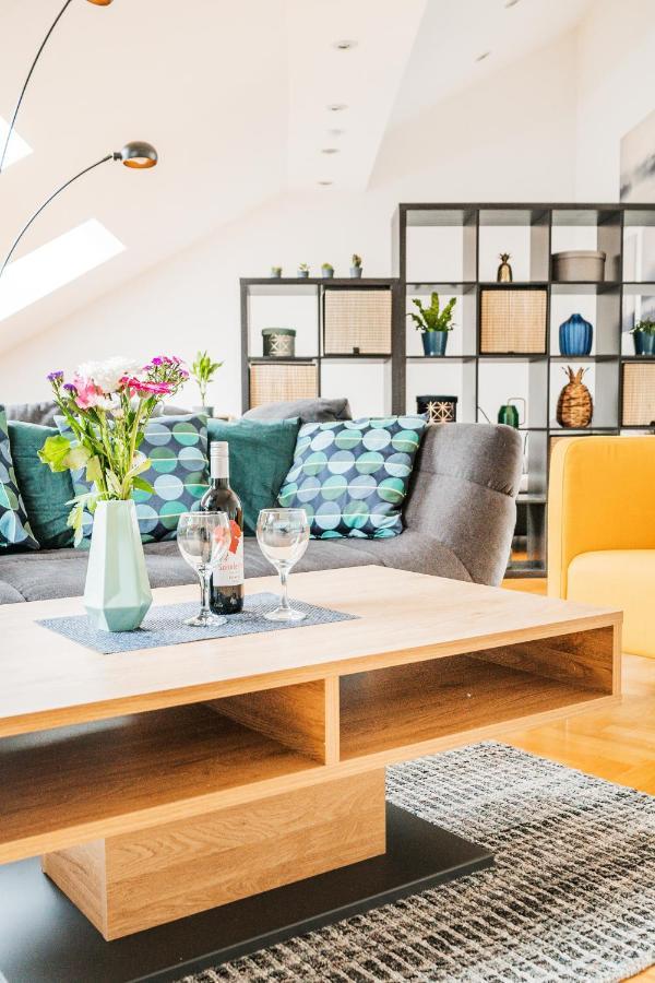 Penthouse Apartment - Sauna - Terrasse - Kamin - Ac Wien Eksteriør billede